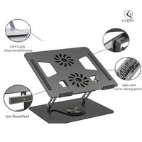Support de tablette portable en métal réglable à 360 degrés, support pliable pour tablette PC