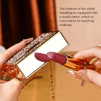Coffret cadeau de trois rouges à lèvres TVLV à imprimé léopard, fini velours mat luxueux, non desséchant, longue tenue, haute pigmentation, 3,5 g x 3, maquillage pour les lèvres
