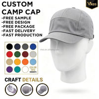 Casquette de baseball unisexe style hip-hop européen et américain, cinq pièces, avec logo personnalisé, couleur unie, casquette de camping, casquette trucker