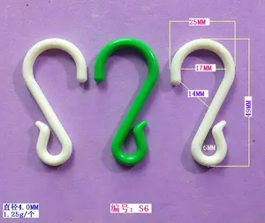 Multifunction plastic s shape hanger hook for hanging sundries and using in kitchen/bathroom/bedroom