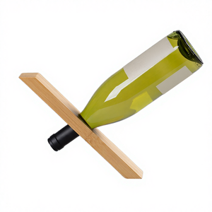 Wholesale Factory Hot Selling XunYi Eco-Friendly Bamboo Plastic Countertop Standing Storage <b>Wine</b> Display Holder Curved <b>Rack</b> - Product Image 4
