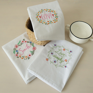 Bestickte LOGO Großhandel Wiederverwendbare Tischdekoration Servietten Handgefertigte 100% Baumwoll-Tischservietten für Hotel Hochzeit Party Zuhause - Product Image 2