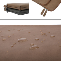 Pochette pour ordinateur portable personnalisable en gros, 13,3-14 pouces, sacoche en cuir PU grande capacité pour affaires, université, bureau et usage quotidien