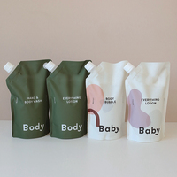 Sac de recharge de liquide d'impression personnalisée 10ml 20ml 30ml 50ml Pochettes debout en feuille d'aluminium à bec pour cosmétiques
