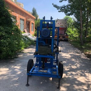 220V 380V Electric Water Well Drilling Rig 7.5kW Hydraulic Crawler Mounted Well Boring Machine 150m Depth for Construction - Product Image 5