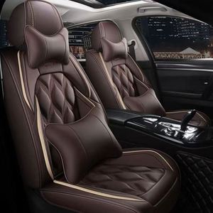 ชุดหุ้มเบาะรถยนต์หนัง PVC แบบครบชุด 10 ชิ้น สำหรับรถยนต์ Accent Luxury All-Season Universal พร้อมปลอกหมอนอิง LCRTDS - Product Image 5