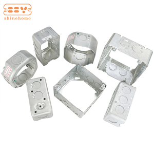 Caixa de Junção Metálica Quadrada de 4 polegadas, Caixa de Extensão de Aço de 2-1/8 polegadas de Profundidade com Saídas de 1/2, 3/4 e 1 polegada - Product Image 4