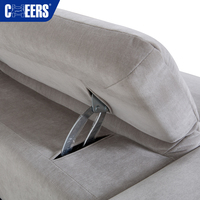 MANWAH CHEERS Modulares Stoff-Ecksofa-Set Wohnzimmer Elektrisches Relaxsofa LuxeWdege 4-Sitzer mit Elektrischer Kopfstütze