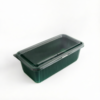 Transparante, voedselveilige plastic rechthoekige voedselbewaarbox voor gedroogd fruit, taarten, sandwiches, aanpasbaar