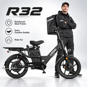 จักรยานไฟฟ้าวิบาก R32 ขนาด 18x2.5 นิ้ว OEM 48V32AH จักรยานไฟฟ้าส่งของ ขายส่งสำหรับผู้ขับขี่ส่งของ - Product Image 1