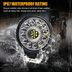 Feux tout-terrain 4 pouces, feux antibrouillard LED 72W, anneau halo blanc, feux antibrouillard LED 4 pouces pour Jeep JK TJ LJ TUV, phares LED - Product Image 4