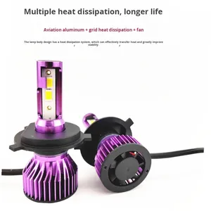 Nuovo Faro LED per Auto F2 Blu Ghiaccio H4/H7 8000LM 36V 48W OLIVER Universale per Tutti i Modelli - Product Image 3