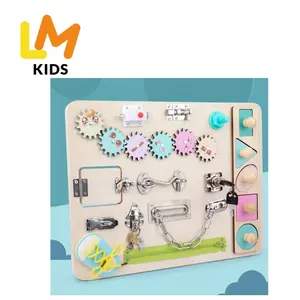 LM KIDS jeu de société pour tout-petits jouets montessori pour garçons de 1 à 3 ans filles tod todler busy board