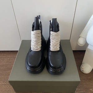 <span class=keywords><strong>Marque</strong></span> chaussures femmes antidérapant avant fermeture éclair chaussures en cuir occidental plus chaud cuir hiver semelle épaisse chaussures à la mode - Product Image 3