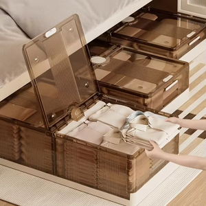 Organizador <span class=keywords><strong>de</strong></span> sábanas <span class=keywords><strong>de</strong></span> plástico plegable ODM 82cm, <span class=keywords><strong>cajas</strong></span> <span class=keywords><strong>de</strong></span> almacenamiento y contenedores con tapa <span class=keywords><strong>de</strong></span> PP, caja <span class=keywords><strong>de</strong></span> almacenamiento plegable <span class=keywords><strong>para</strong></span> ropa - Product Image 1
