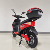 BICYSTAR Moto électrique à deux roues pour livraison de nourriture, logistique et coursier, moteur puissant 60V 2000W, coffre de grande capacité
