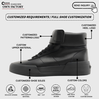 Chaussures de sport décontractées pour hommes avec logo personnalisé du fabricant, chaussures de basket-ball rétro à tige haute, design tendance, chaussures de créateur haut de gamme