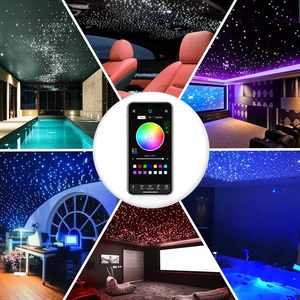ชุดไฟเบอร์ออปติก LED สำหรับตกแต่งเพดานรถยนต์และบ้าน รุ่น Twinkle Starry Sky 16W จำนวน 200 เส้น ขนาด 0.75 มม. ความยาว 2 เมตร มาตรฐาน IP68 ควบคุมผ่านแอพ/รีโมท พร้อมฟังก์ชั่นควบคุมด้วยเสียงเพลง - Product Image 4