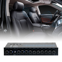 Equalizer Audio mobil, EQ 12V DC DSP Chip dapat disesuaikan untuk Output Subwoofer logam mobil perahu RV