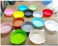 Moules de cuisson en silicone sans nourriture sans BPA doublures de gâteau réutilisables accessoires de friteuse à Air outils de cuisine commerciaux jetables cuisson
