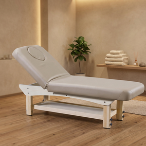 Tables de massage faciales en cuir PU de haute qualité pour hôtels modernes, avec fonctionnalités manuelles réglables en hauteur - Product Image 3