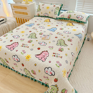 <span class=keywords><strong>Copriletto</strong></span> stampato floreale morbido traspirante di alta qualità <span class=keywords><strong>copriletto</strong></span> <span class=keywords><strong>singolo</strong></span>/Queen/King Size + 2 pezzi di lenzuola federa - Product Image 4