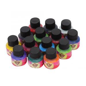Professionale 28 colori 5ml inchiostro tatuaggio per uso pratico solo forniture tatuaggio bianco nero kit di inchiostro di colore del tatuaggio - Product Image 1