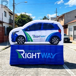 Panneau publicitaire géant gonflable en forme de voiture avec base – Décoration promotionnelle pour véhicules et signalétique gonflable - Product Image 1