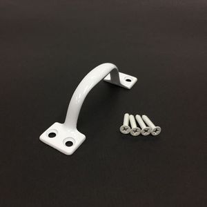 Tiradores de puerta exterior de zinc Acabado blanco Tamaño de 4 "para baño y cocina Diseño tradicional - Product Image 3