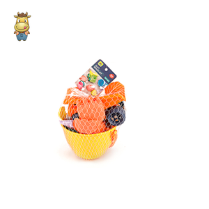 Ensemble de jouets de plage en PE souple pour enfants, 9 pièces, moules à sable animaux, arrosoir, pelle, sac filet, jouets d'été pour bac à sable extérieur - Product Image 4