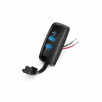 Chargeur USB 72W à 3 ports 12V, prise de charge rapide PD3.0 Type C double USB-A QC3.0, montage sur panneau pour bateau, voiture, VTT, camion