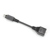 Anpassbares RJ45-Buchse auf 8-Pin Mini-DIN-Stecker Abgeschirmtes Kabel für CCTV & S-Video Signalübertragung Kamera-Adapterkabel