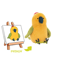 Porte-clés en peluche super doux personnalisé avec rembourrage en coton PP et doublure en maille - Fonction réconfortante