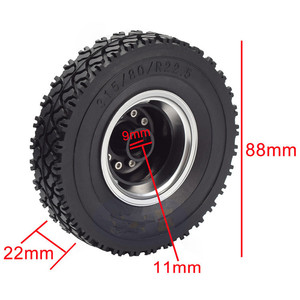 Jantes en métal pour voiture radiocommandée, plateau à pneus, pour tracteur <span class=keywords><strong>camion</strong></span> <span class=keywords><strong>Tamiya</strong></span> <span class=keywords><strong>1</strong></span>/<span class=keywords><strong>14</strong></span>, accessoires de mise à niveau - Product Image 4