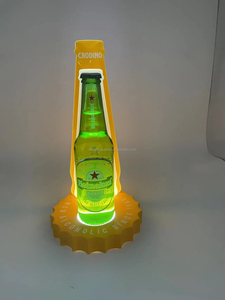 Oem/ODM biểu tượng tùy chỉnh RGB <span class=keywords><strong>flash</strong></span> LED chai <span class=keywords><strong>Rack</strong></span> hiển thị xách tay Acrylic <span class=keywords><strong>Rack</strong></span> cho bar phòng chờ Nguồn cung cấp bên thâm quyến hiện đại - Product Image 5