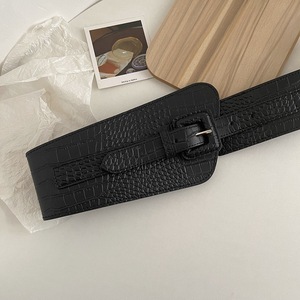 <span class=keywords><strong>Ceinture</strong></span> Obi vintage pour femmes, large, à <span class=keywords><strong>taille</strong></span> élastique, avec boucle à épingle extensible réglable, <span class=keywords><strong>ceinture</strong></span> décontractée à nouer - Product Image 4