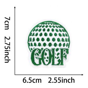Offre Spéciale : Écussons thermocollants brodés de paillettes, série rose, sur le thème du golf (terrain de golf, club de golf), pour la décoration de chapeaux et sacs - Product Image 5