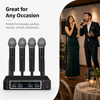 Système de microphone sans fil KU50R UHF pour chant, système de microphone de haute qualité, audio professionnel pour scène live, répétitions de groupe, événements