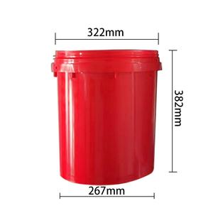 Seau en plastique recyclable écologique rond - Product Image 6