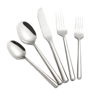 Vente en gros de couverts hexagonaux en acier inoxydable forgés à la main couverts épais et argentés pour mariage restaurant hôtel - Product Image 6