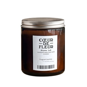 Candela in Tazza Marrone Cremosa Best-Seller Transfrontaliero, con Olio Essenziale Profumato, Senza Fumo, Semi-artigianale in Cera di Soia, Souvenir di Alta Gamma - Product Image 5
