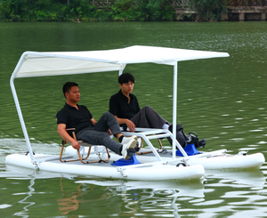 Catamarán Inflable Portátil Súper Divertido, Bote de Pedales para Recreación, Bote Inflable con Pedales para Lago o Río - Product Image 1