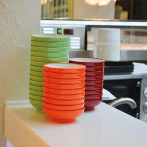 Juego de vajilla de melamina ecológica de lujo Tazón y taza de sushi de 5 pulgadas Múltiples opciones de color - Product Image 6