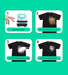 Presse à chaud portable <span class=keywords><strong>Easypress</strong></span> <span class=keywords><strong>Mini</strong></span> 2 x 3 pouces pour la sublimation sur t-shirts - Product Image 5
