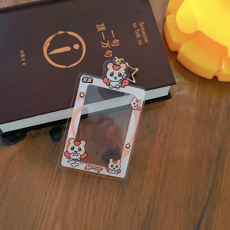KPOP ATEEZ MIGHTEEZ Photo Frame Acrylic Card Holder Keychains