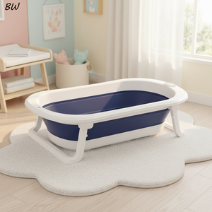 <span class=keywords><strong>Baignoire</strong></span> pliable portable de haute qualité pour bébé, bassin de douche rétractable avec affichage de la température - Product Image 1