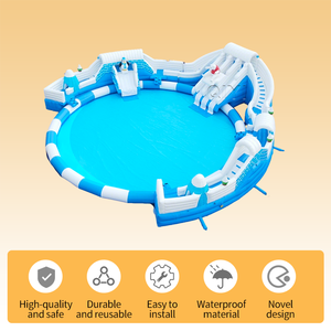 สวนน้ำเป่าลมขนาดใหญ่สำหรับเด็กและผู้ใหญ่ ราคาประหยัด พร้อมสระน้ำ - Product Image 2