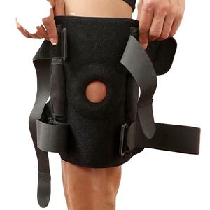 Soporte de rodilla con estabilizadores laterales Potente soporte de articulación Fuerza de resorte Antideslizante Transpirable Refuerzo de rodilla Soporte de rodilla para hombres - Product Image 2