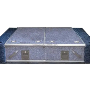 Vente d'usine pour Nissan <span class=keywords><strong>patrouille</strong></span> Y61 camionnette lit stockage arrière modulaire rouleau coulissant boîte à outils système de tiroir par voie de terre - Product Image 1