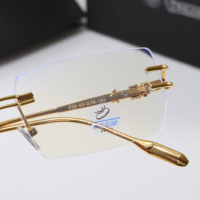 Lunettes de soleil UV400 avec branches métalliques sans monture, légères, protection UV pour usage quotidien en extérieur 939
